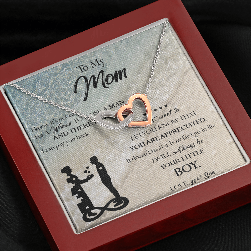129D Necklace To My Mom, Gift for Mom from Son, Birthday Gift, Mother Necklace Gift
