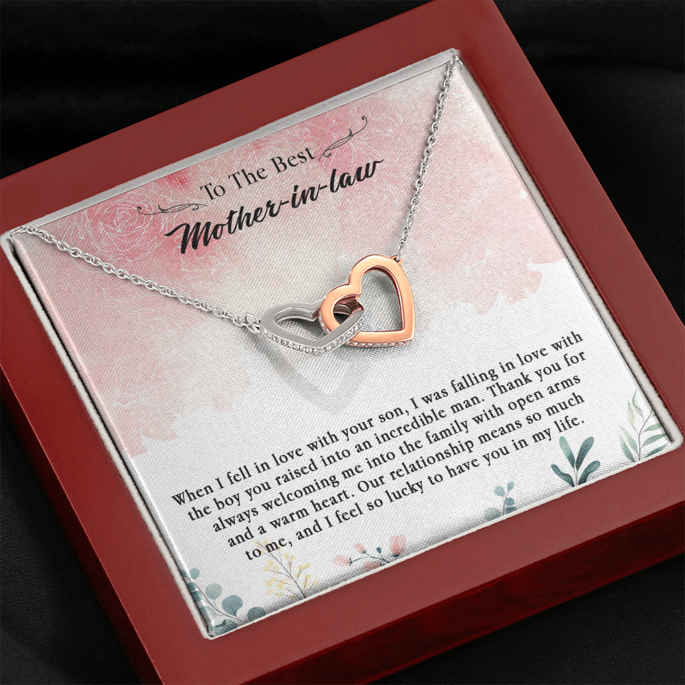 145D Necklace To The Best Mother In Law, Perfect Gift for Mom, Love You Mom Necklace
