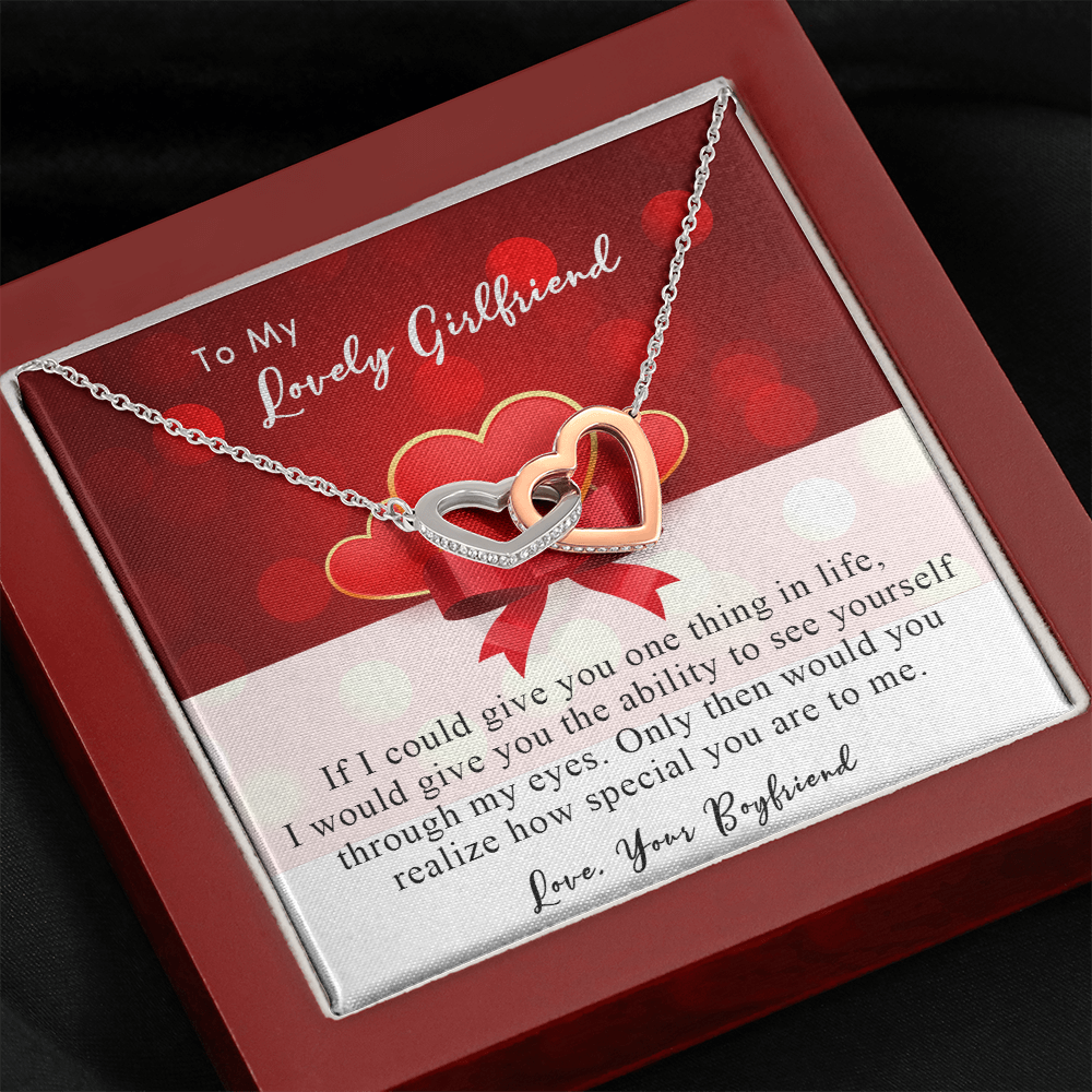 254D Necklace To My Lovely Girlfriend, Gift for Her From Boyfriend, Couple Love Gift