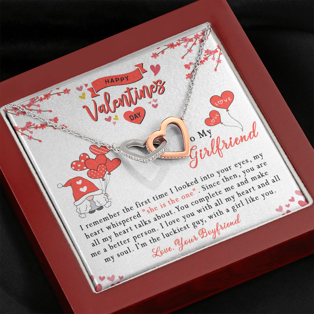 181D Girlfriend Necklace, Valentine Gift for your Girlfriend, Happy Valentine's Day