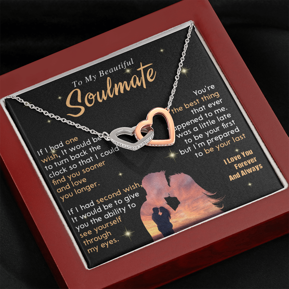 N352D To My Soulmate Necklace, Gift For Wife Girlfriend From Husband, Valentines Day