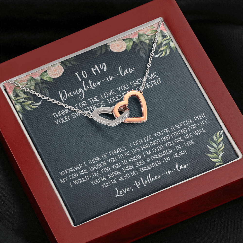 12D Necklace To My Daughter-In-Law, Gift For Daughter In Law from Mother In Law Mom