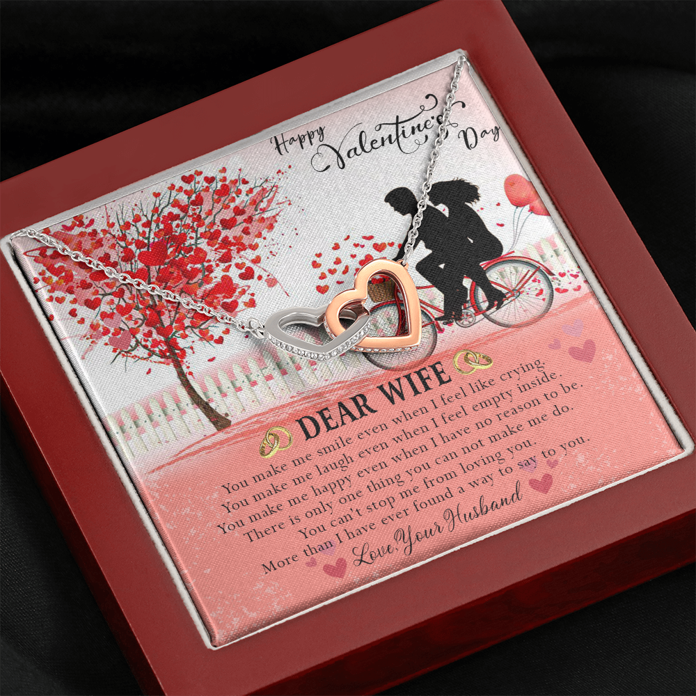 187D Necklace To Dear Wife, Necklace Gift from Husband, Valentine's Day Gift for Wife