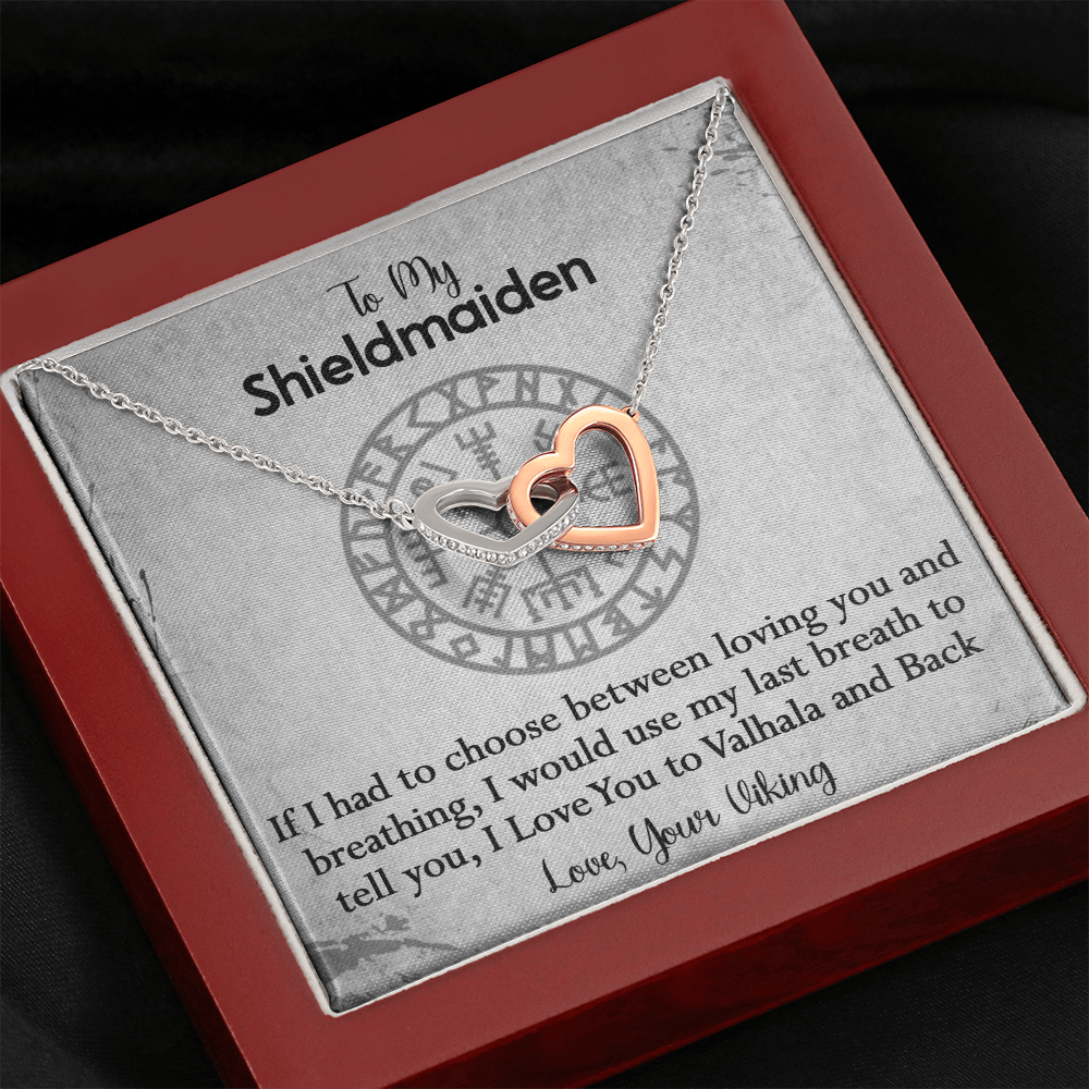 157D To My Shieldmaiden Necklace, Gift for Her, Necklace Viking, I Love You Always