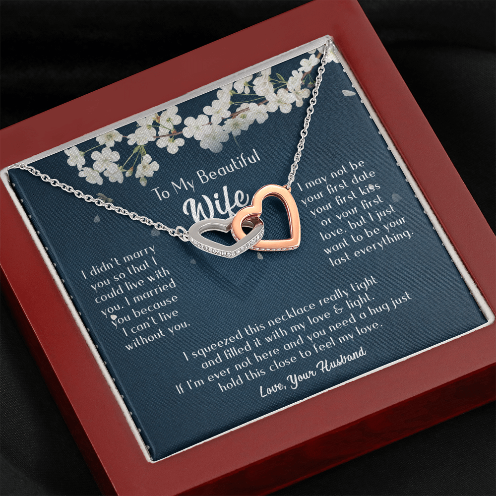 163D Necklace Gift To Beautiful Wife, Valentine Gift for Her, I Married Perfect Wife
