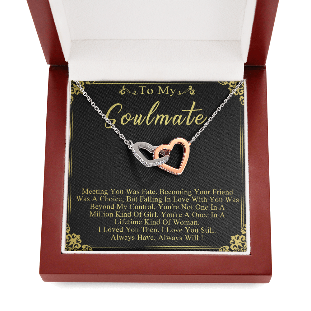 N358D To My Soulmate Necklace Engagement Anniversary Gift for Her Birthday
