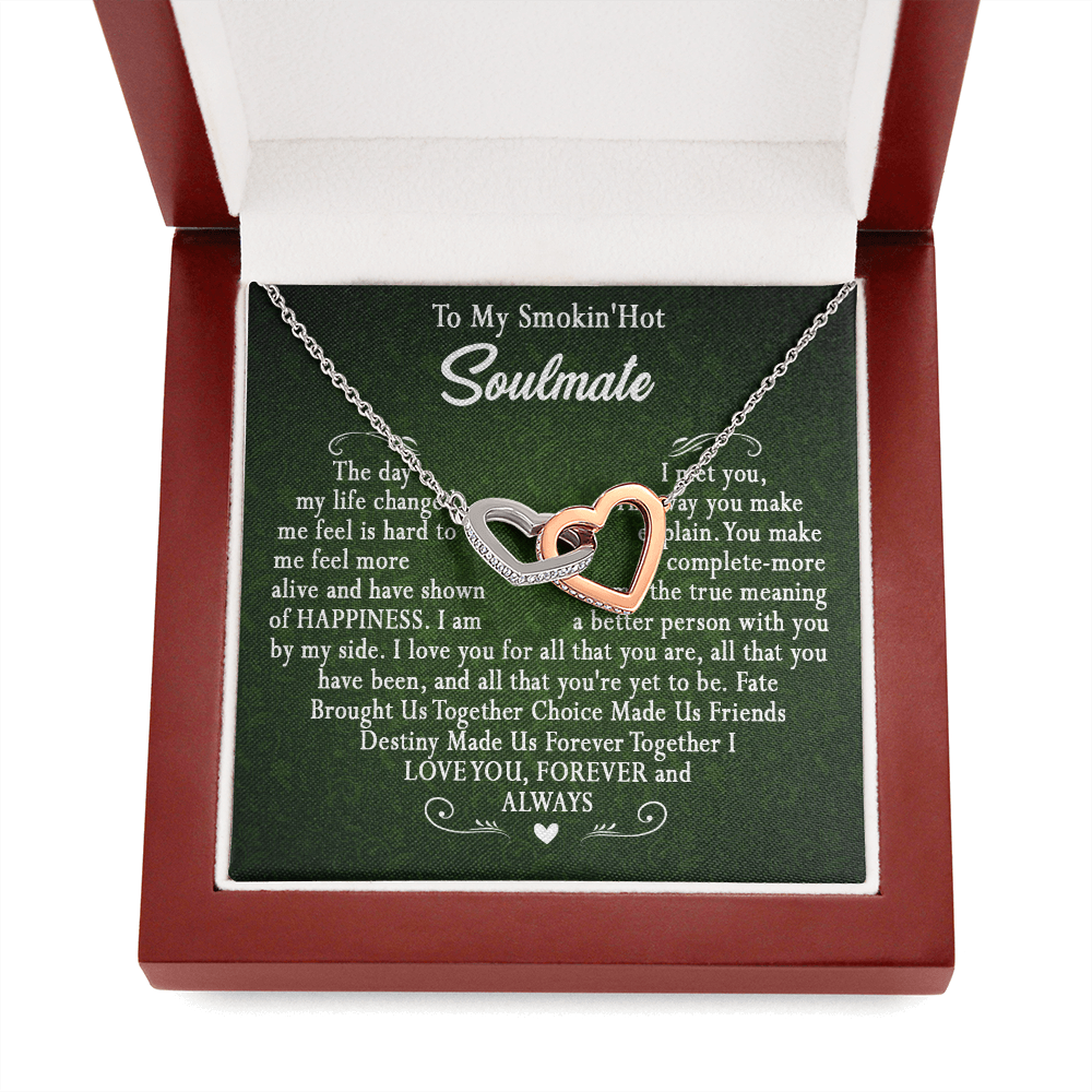173D To My Smokin Hot Wife Necklace, Necklace Gift For Wife Soulmate Valentine Gift