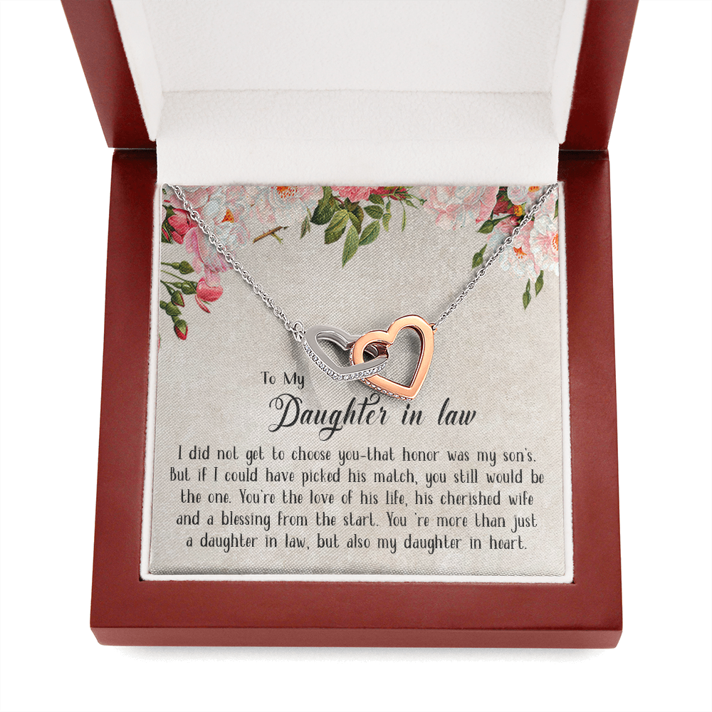 153D Necklace To My Daughter in law, Cute Necklace Gift from Dad Mom, Birthday Gift