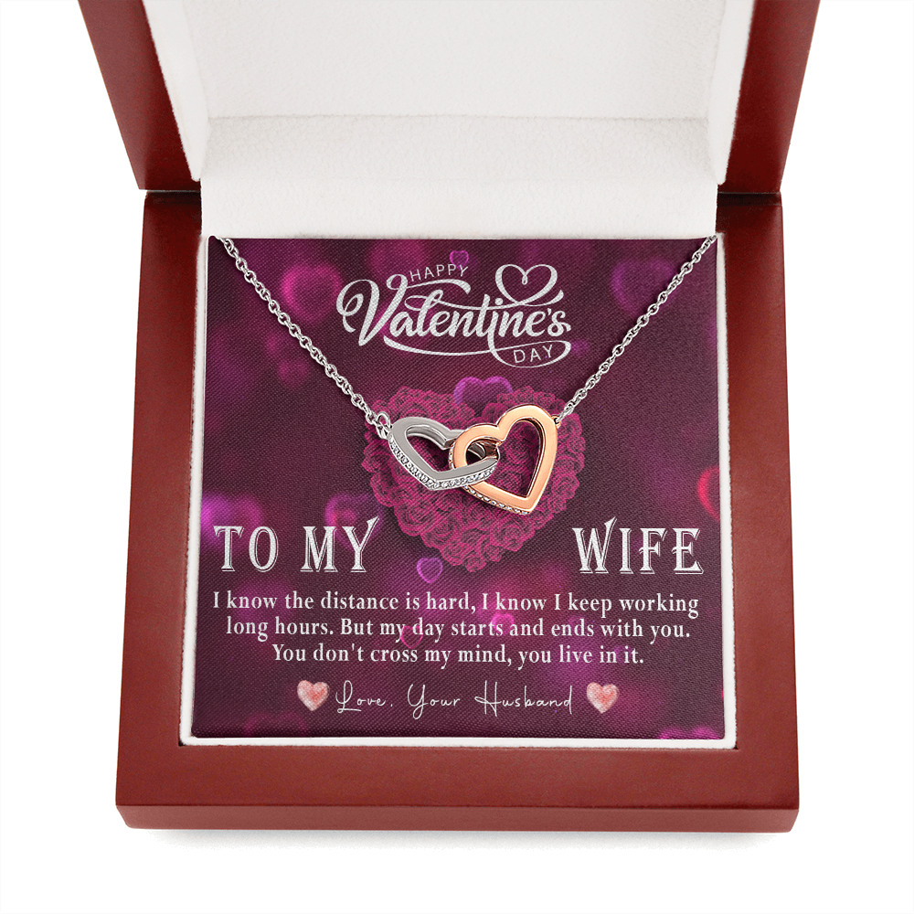 214D Love Necklace To my Wife, Necklace Love for Wife, from Husband, Valentine Gift