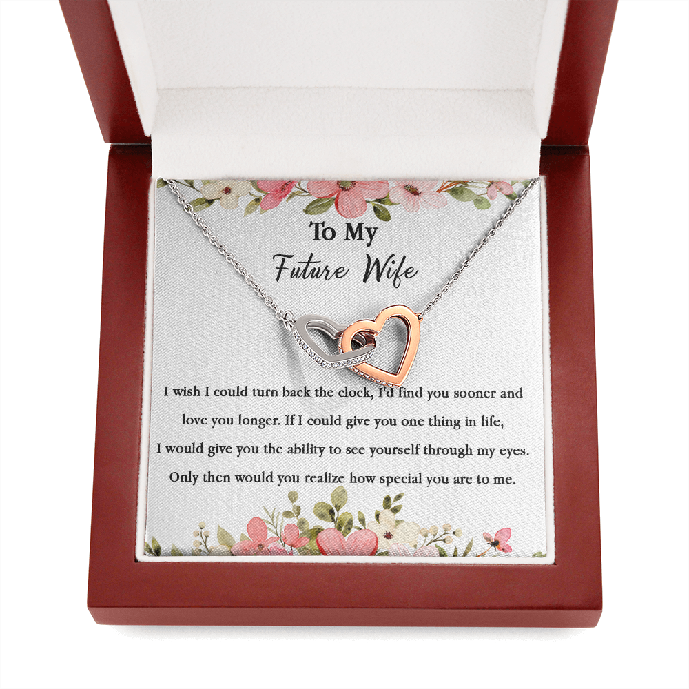 67D Necklace To My Future Wife/Girlfriend, Women Necklace for Her I LOVE YOU Forever