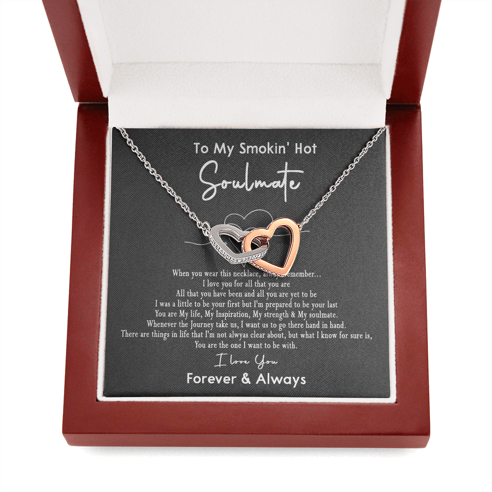 167D Necklace Gift To My Smokin Hot Soulmate, Gift for Her, I LOVE YOU Valentine Gift