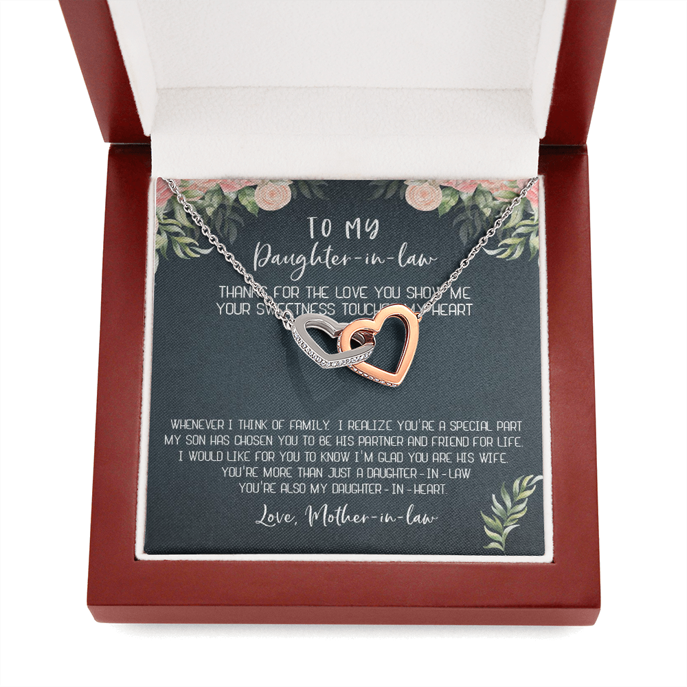 12D Necklace To My Daughter-In-Law, Gift For Daughter In Law from Mother In Law Mom