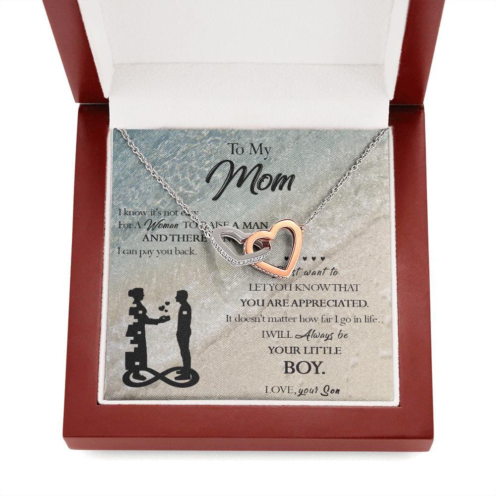 129D Necklace To My Mom, Gift for Mom from Son, Birthday Gift, Mother Necklace Gift