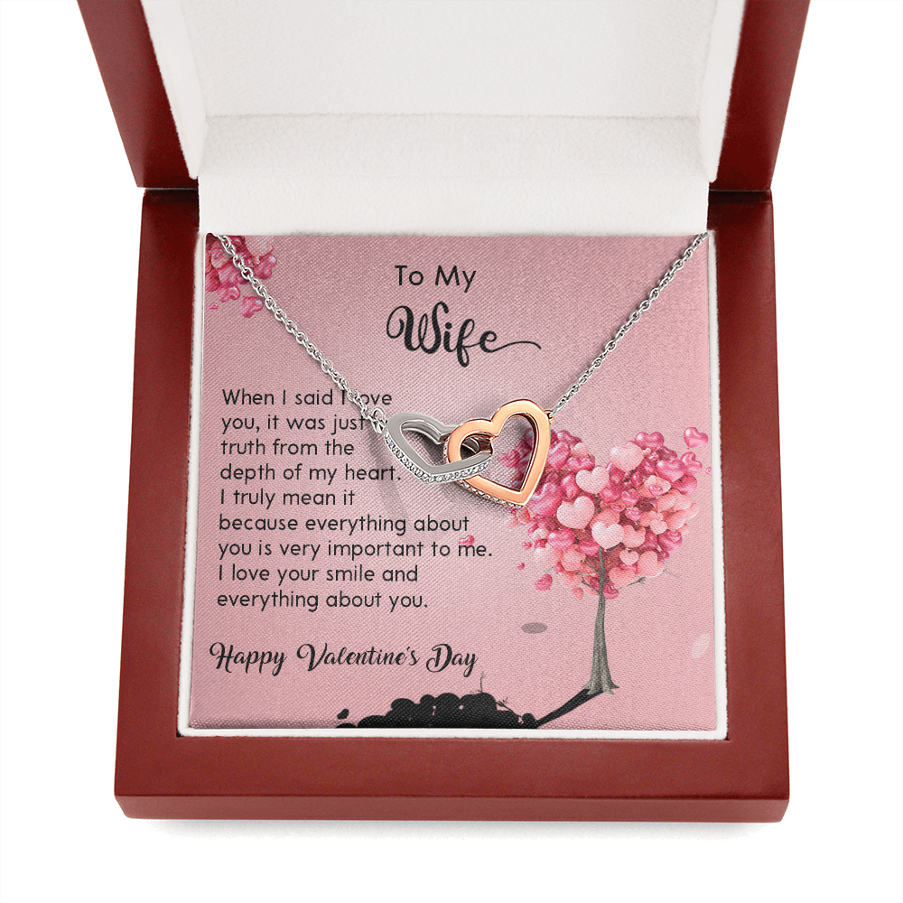 208D Wife Necklace Gift from Husband, LOVE YOU Forever & Always, Valentine's Day Gift
