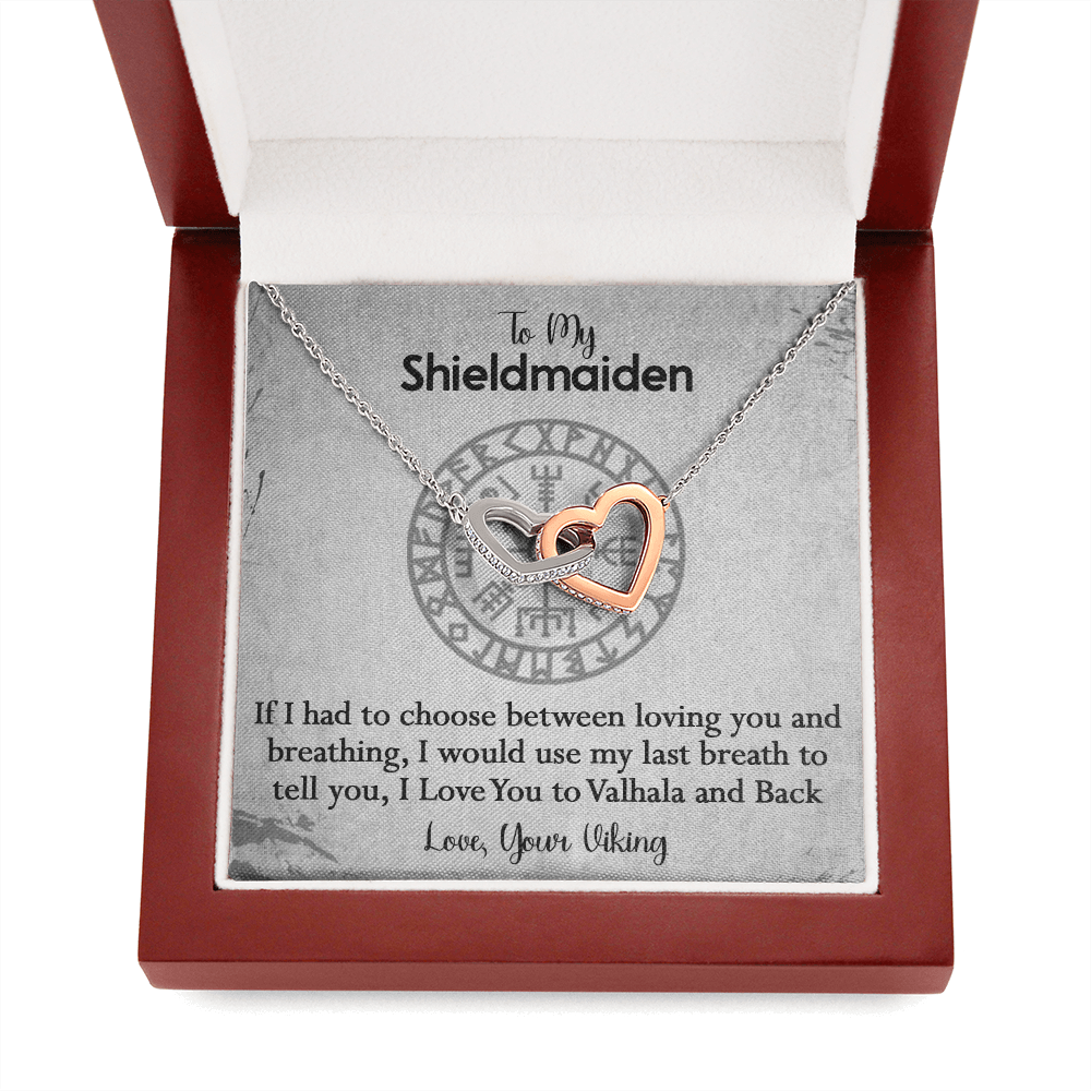 157D To My Shieldmaiden Necklace, Gift for Her, Necklace Viking, I Love You Always