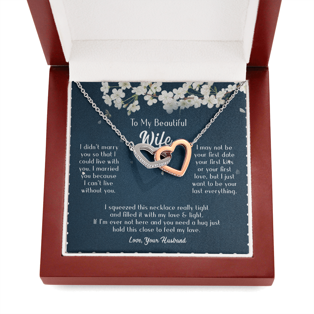 163D Necklace Gift To Beautiful Wife, Valentine Gift for Her, I Married Perfect Wife
