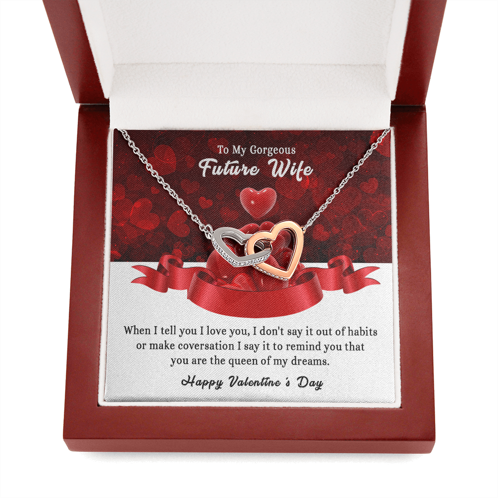 197D To my Gorgeous Future Wife Necklace, Happy Valentine's Day Gift, Women Necklace