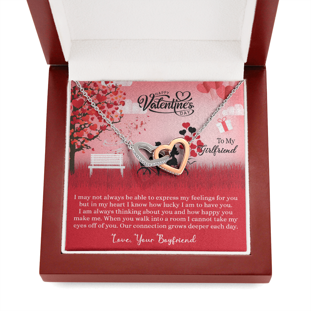 205D Necklace to my Wife, I LOVE YOU Couple Gift from Husband, Happy Valentine's Day