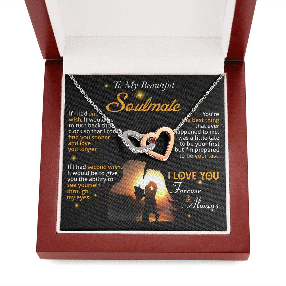 N0D To My Soulmate Necklace, Gift For Wife Girlfriend From Husband, Valentines Day
