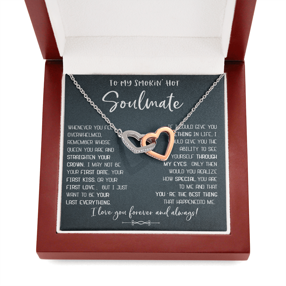 N372D To My Soulmate Necklace, Valentines Gift For Her Birthday Gift For Soulmate Wife