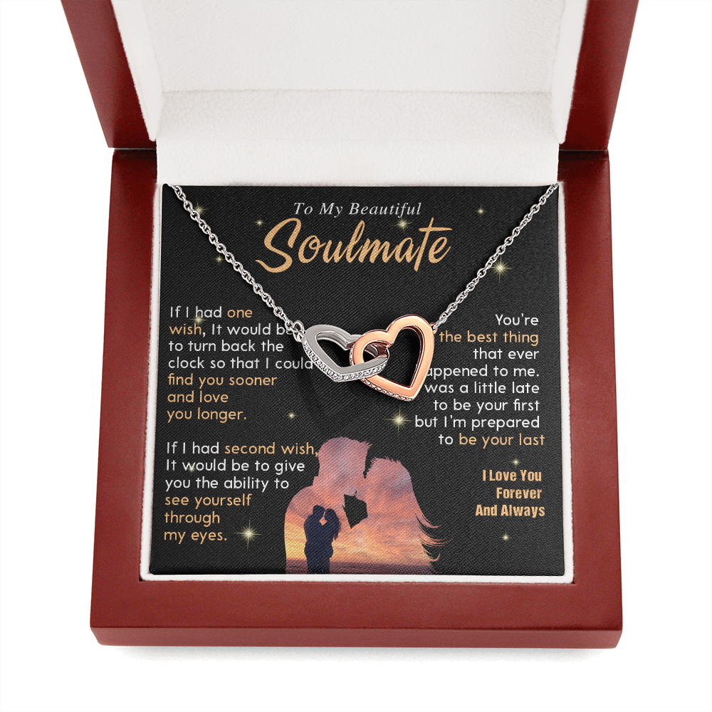 N352D To My Soulmate Necklace, Gift For Wife Girlfriend From Husband, Valentines Day