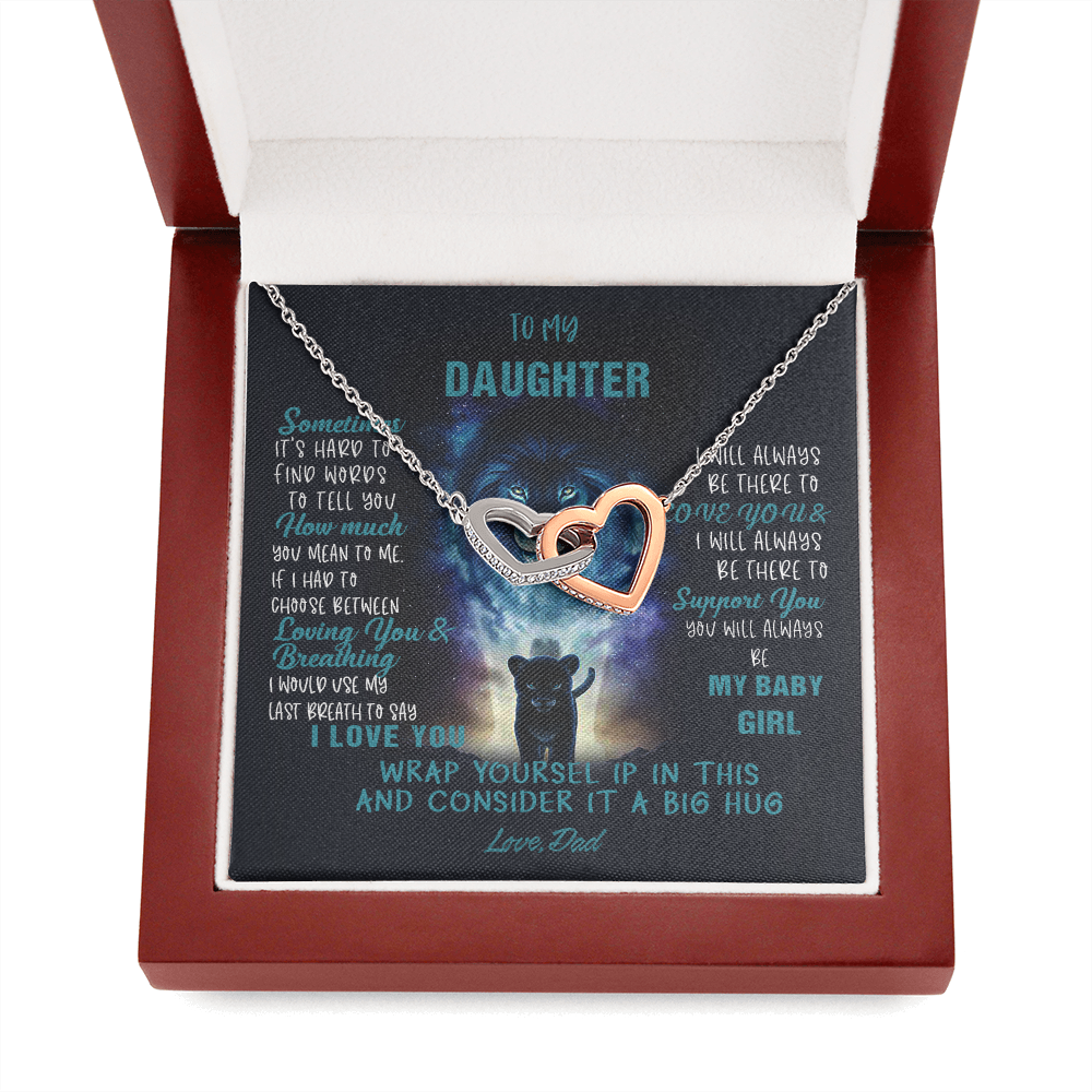 N350D To My Daughter Necklace, Daughter Father Necklace, Daughter Gift from Dad