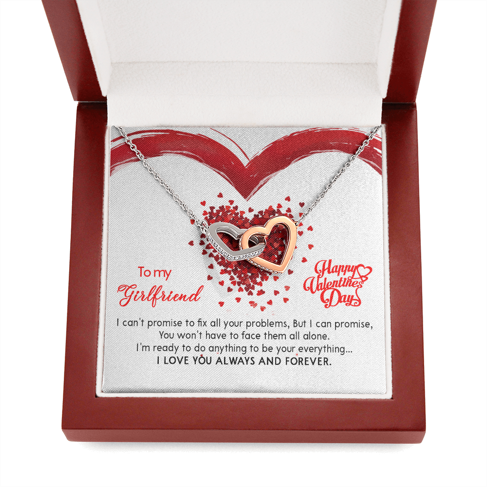 207D Valentine's Day Necklace Gift for Wife from Husband, I LOVE YOU Forever & Always