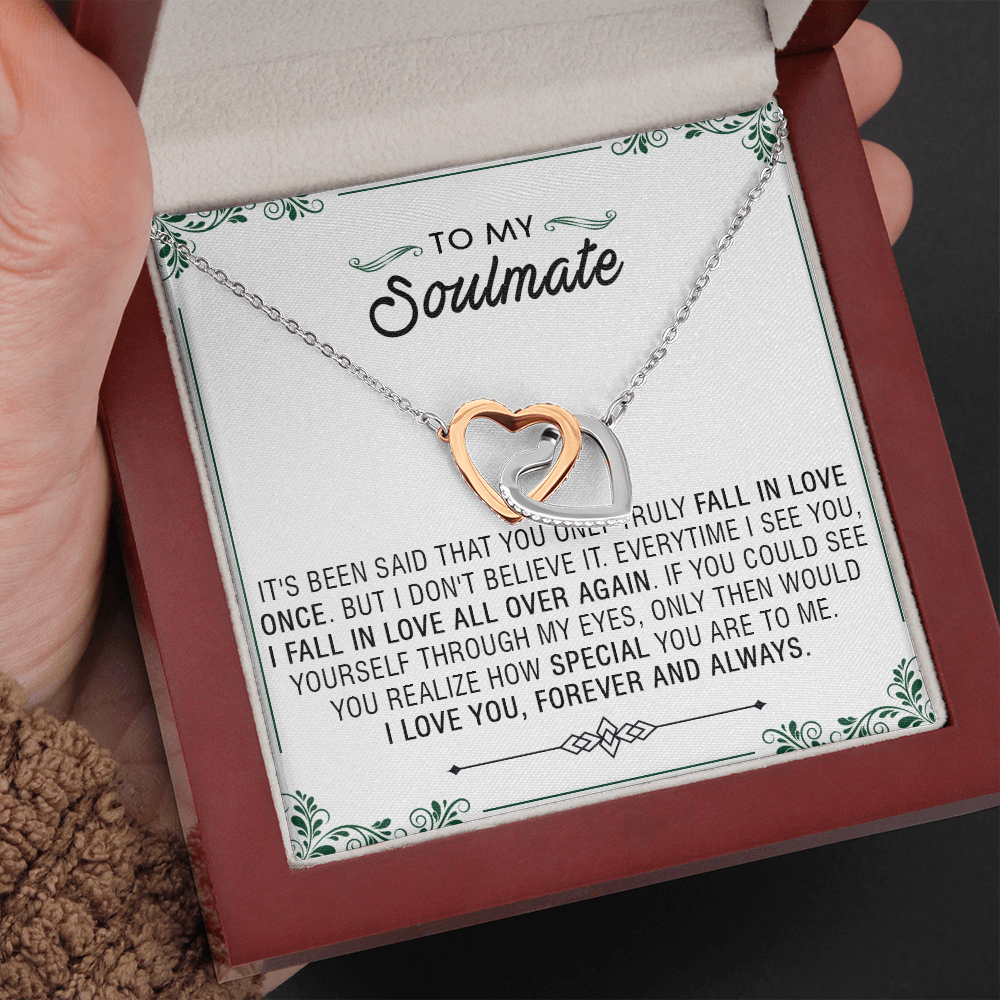 N353D To My Soulmate Necklace Engagement Anniversary Gift for Her Birthday