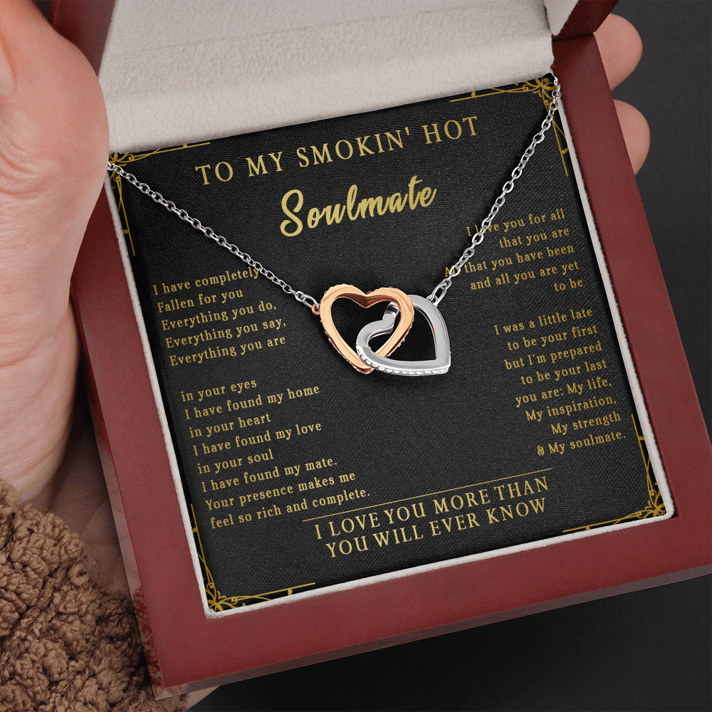 144D Necklace To My Smokin Hot Soulmate, Perfect Gift for Wife/Girlfriend, Birth Gift