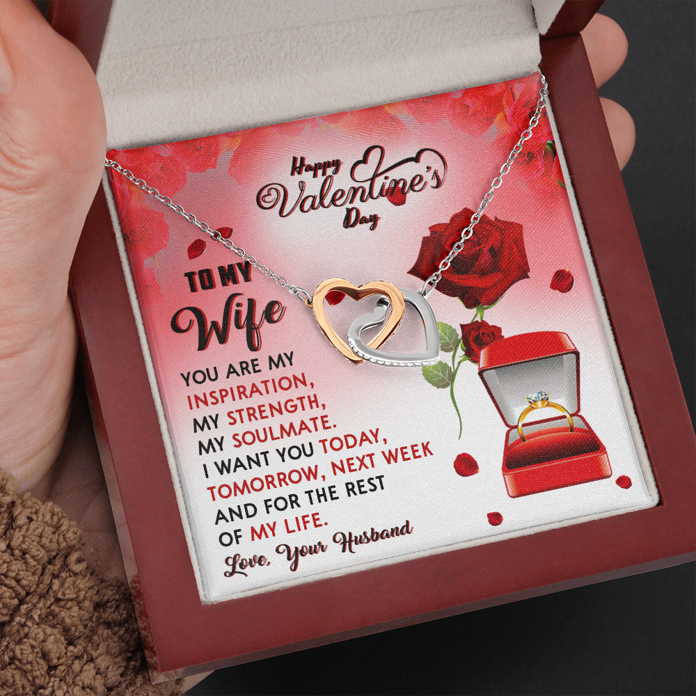 209D To my Wife Gift from Husband, I LOVE YOU Forever & Always, Valentine's Day Gift