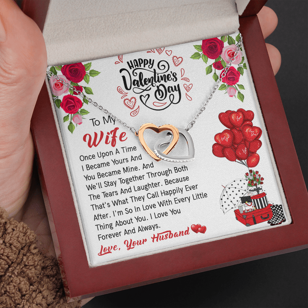 206D Valentine's Day Necklace Gift for Wife, I LOVE YOU Forever & Always Couple Gift