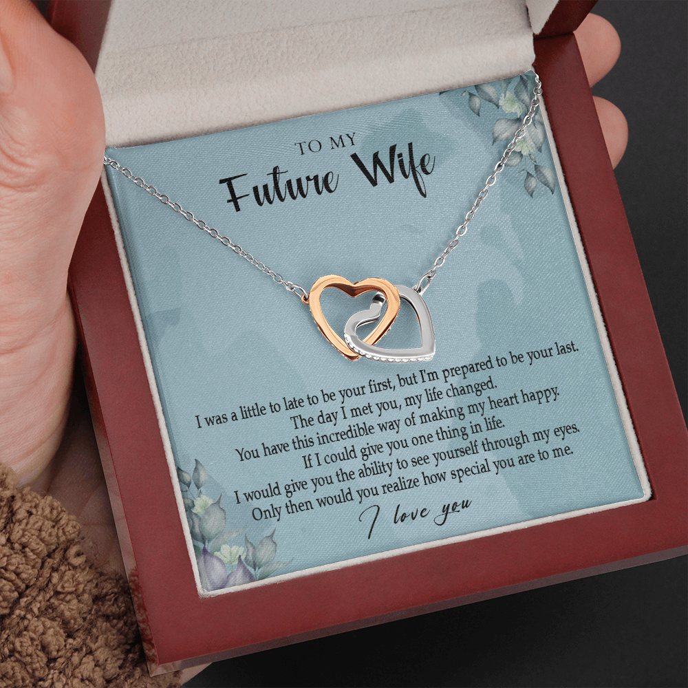 162D Necklace Gift To My Future Wife, Valentine Gift for Her, I Love You Necklace