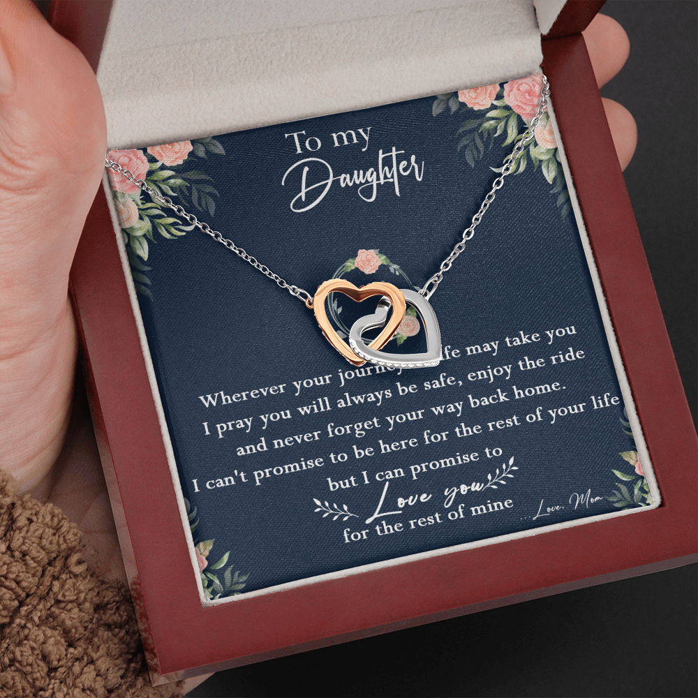 125D Necklace To My Daughter, Daughter Birthday Gift, I Love You Always Necklace