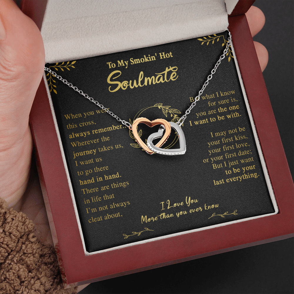 N355D To My Soulmate Necklace Engagement Anniversary Gift for Her Birthday