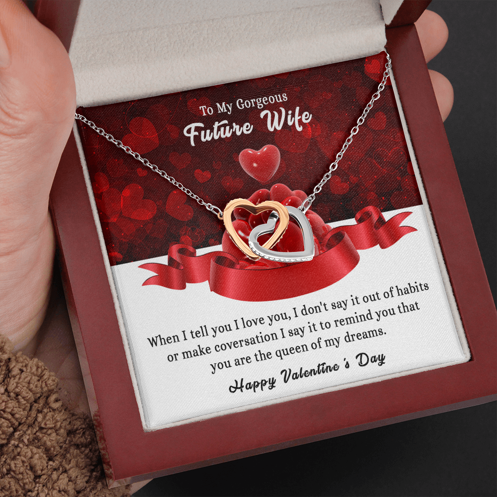 197D To my Gorgeous Future Wife Necklace, Happy Valentine's Day Gift, Women Necklace