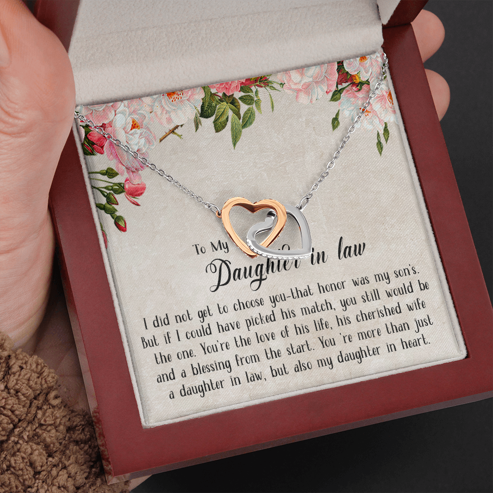 153D Necklace To My Daughter in law, Cute Necklace Gift from Dad Mom, Birthday Gift
