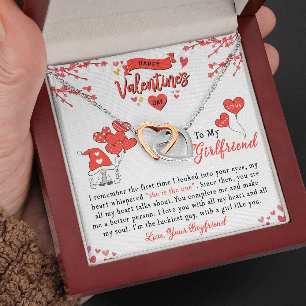 181D Girlfriend Necklace, Valentine Gift for your Girlfriend, Happy Valentine's Day