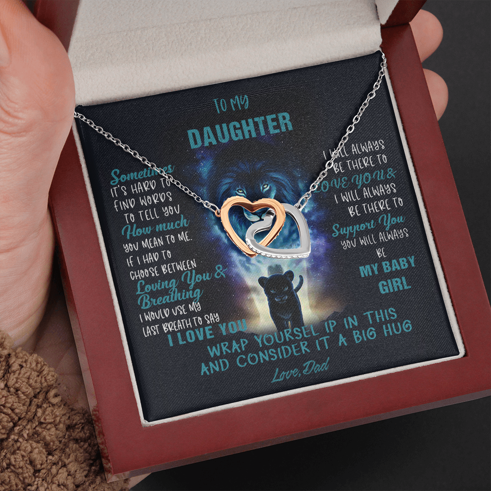 N350D To My Daughter Necklace, Daughter Father Necklace, Daughter Gift from Dad