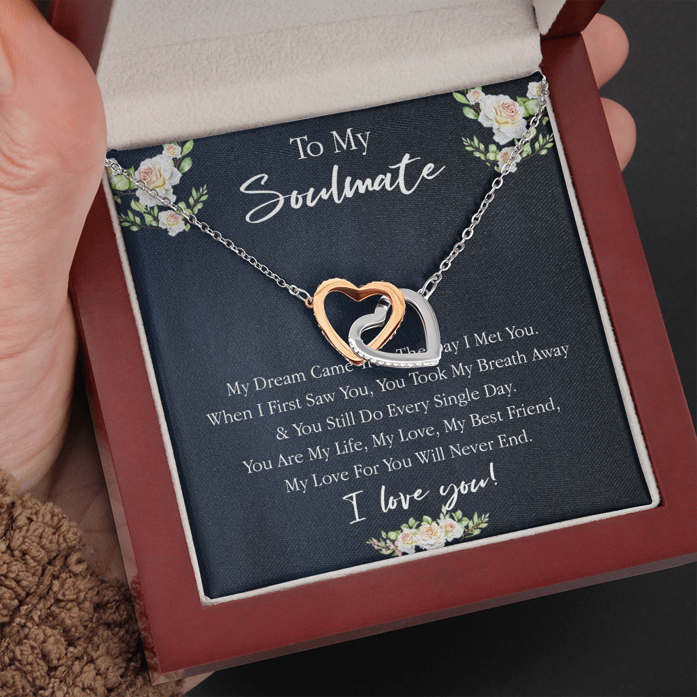 161D Necklace Gift To My Soulmate, Valentine Gift for Her, I Love You Every Day