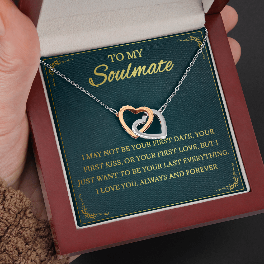 64D Necklace To My Soulmate, Love Gift for Her, Girlfriend Birthday from Husband