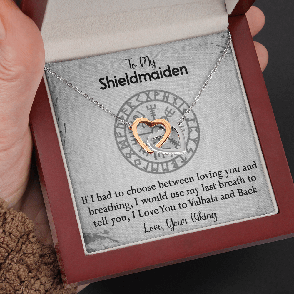157D To My Shieldmaiden Necklace, Gift for Her, Necklace Viking, I Love You Always