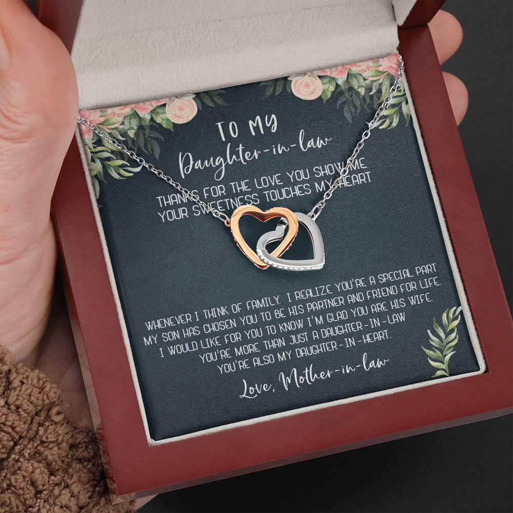 12D Necklace To My Daughter-In-Law, Gift For Daughter In Law from Mother In Law Mom