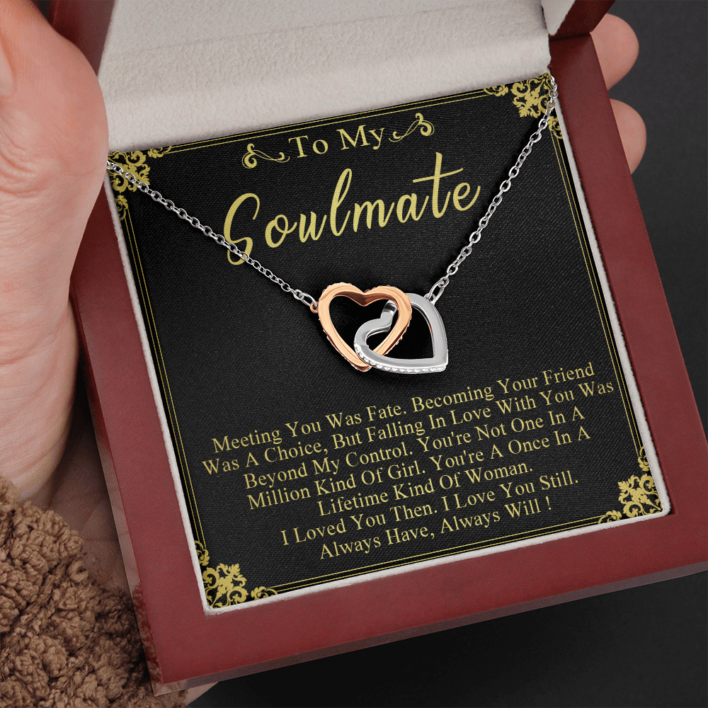 N358D To My Soulmate Necklace Engagement Anniversary Gift for Her Birthday