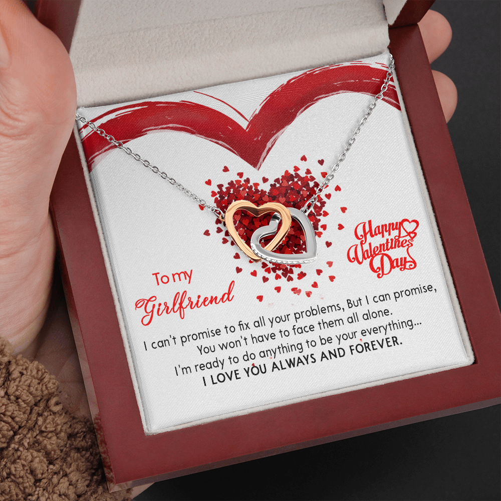 207D Valentine's Day Necklace Gift for Wife from Husband, I LOVE YOU Forever & Always