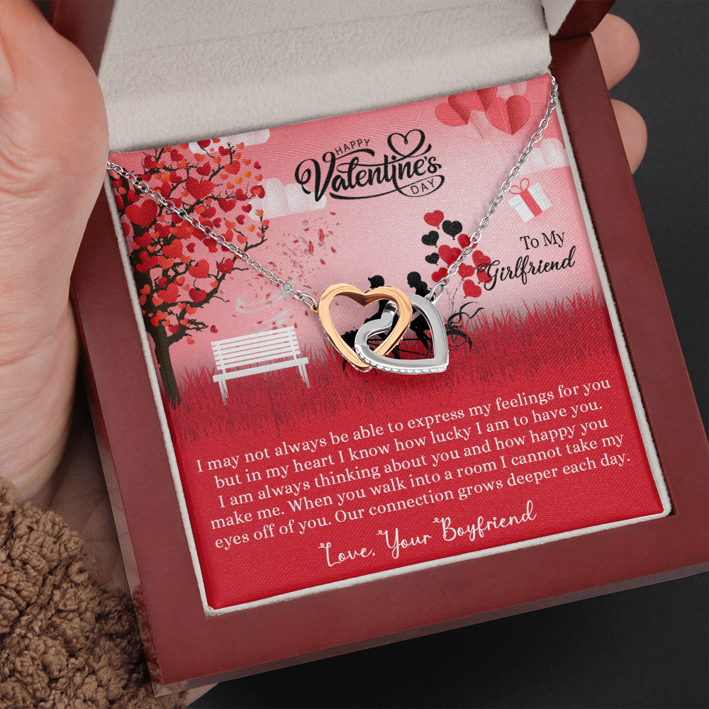 205D Necklace to my Wife, I LOVE YOU Couple Gift from Husband, Happy Valentine's Day