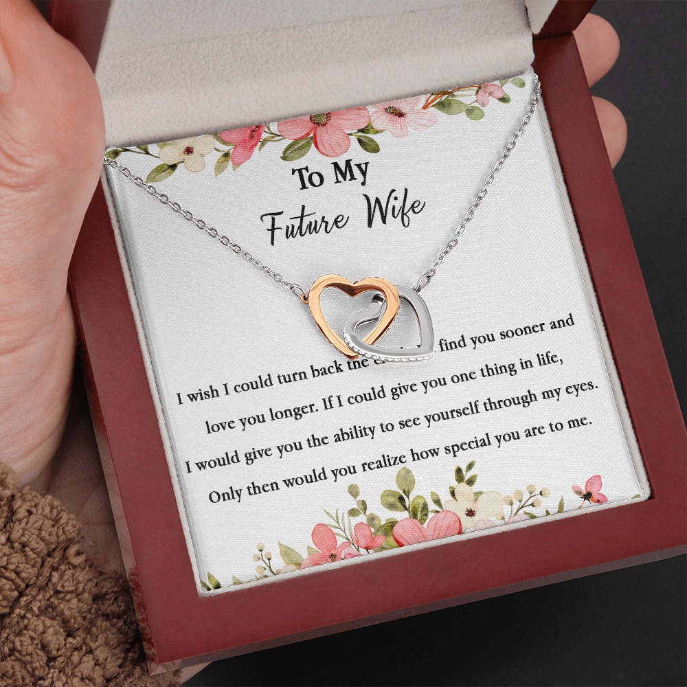 67D Necklace To My Future Wife/Girlfriend, Women Necklace for Her I LOVE YOU Forever