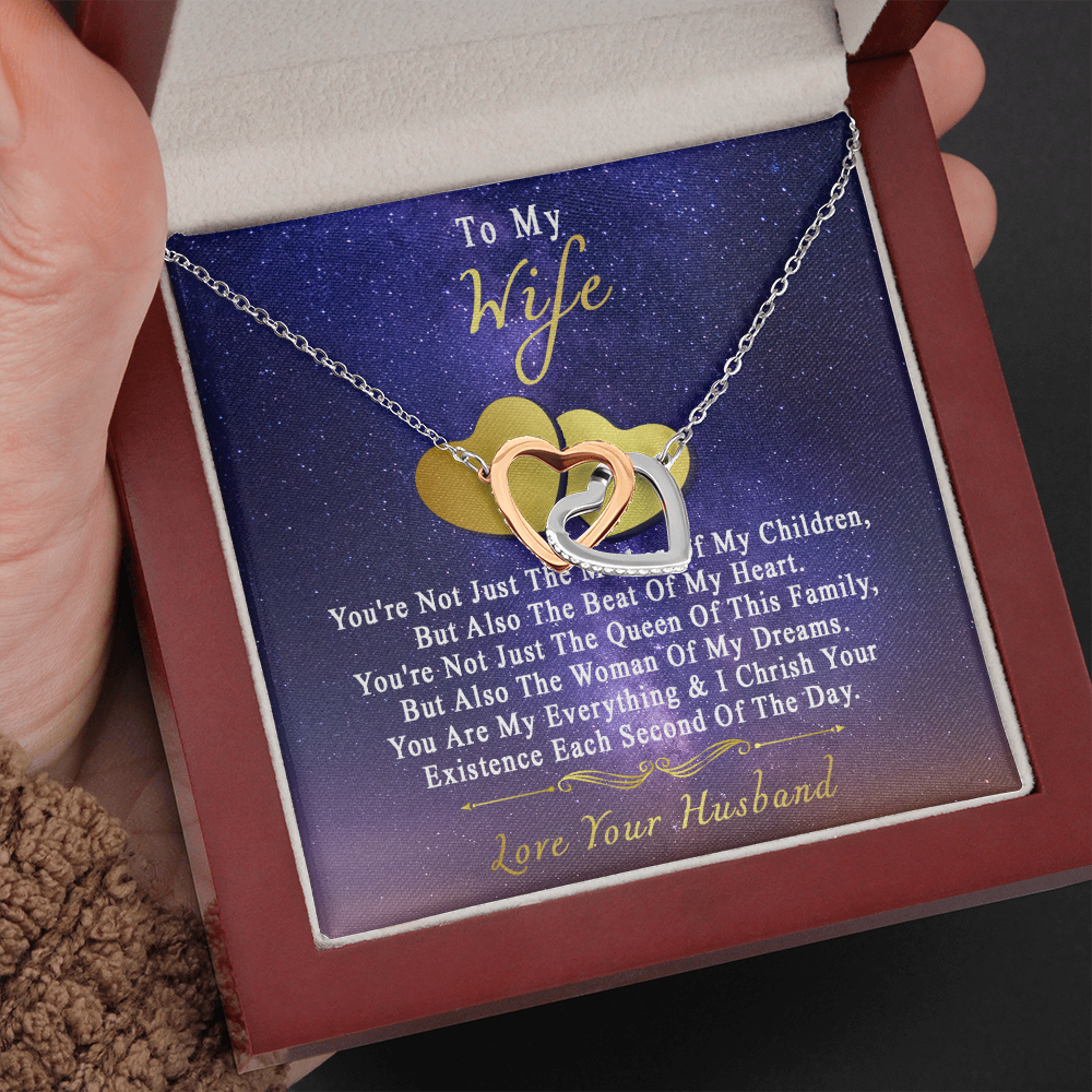 75D Necklace To My Wife, Perfect Gift for Her From Husband, I LOVE YOU Necklace Gift