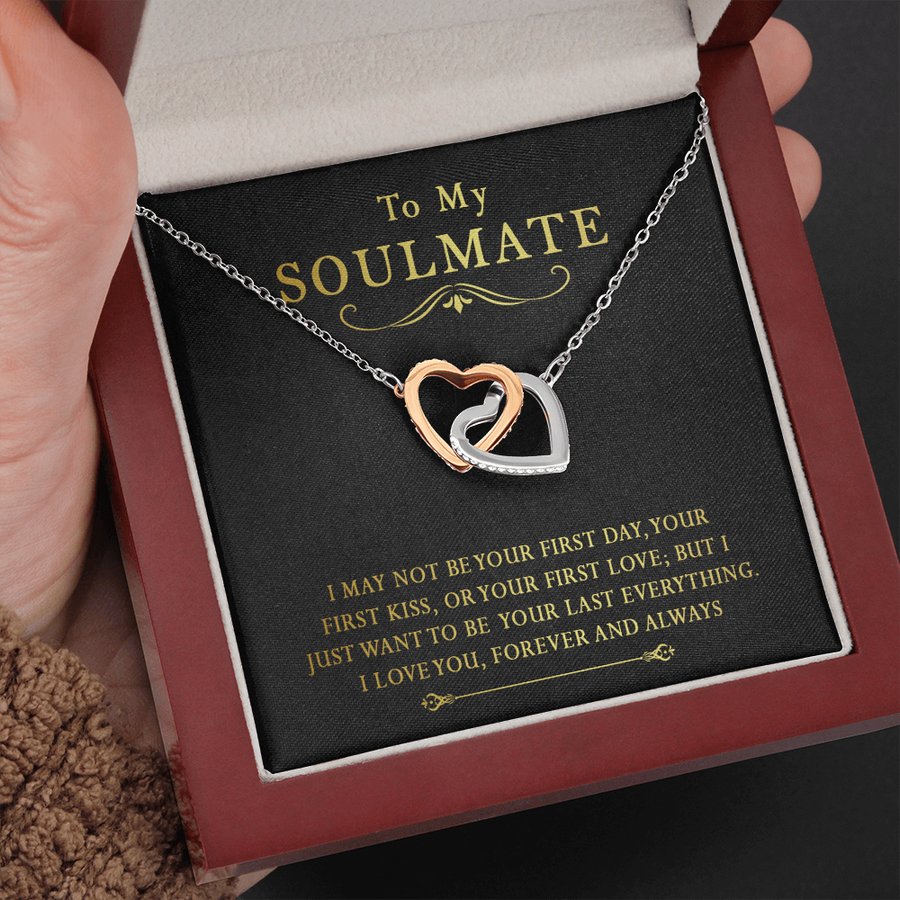 158D To My Soulmate Necklace, Gift for Her Necklace, I Love You Forever & Always