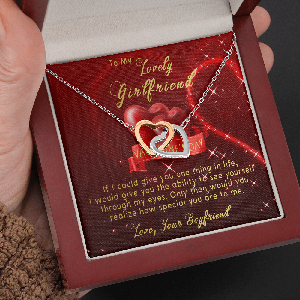 191D Necklace To my lovely Girlfriend, Women Girl Necklace, Valentine's Day Gift