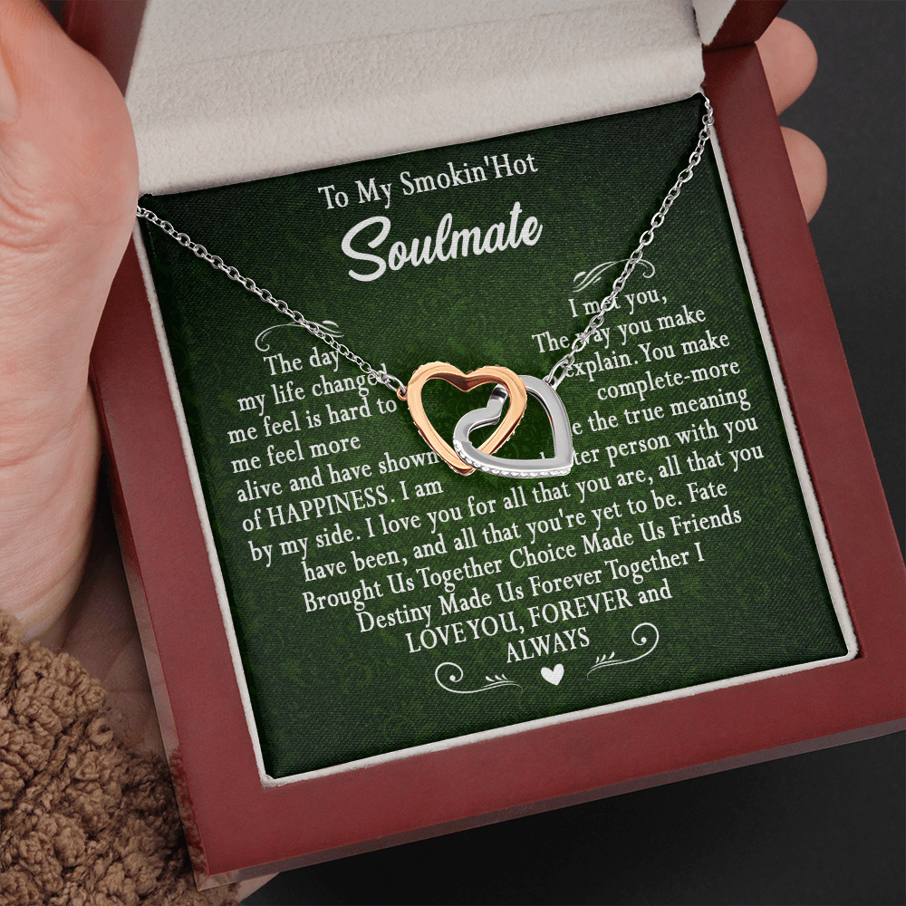 173D To My Smokin Hot Wife Necklace, Necklace Gift For Wife Soulmate Valentine Gift